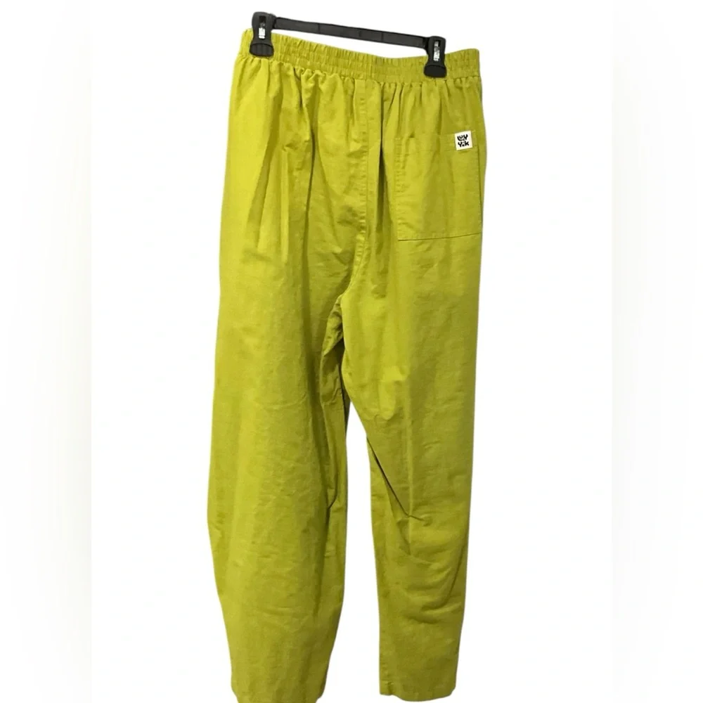 Lucy & Yak Lime Green Wide Leg Alfie Shirt and Freddie Trousers Set XL - Picture 2 of 10